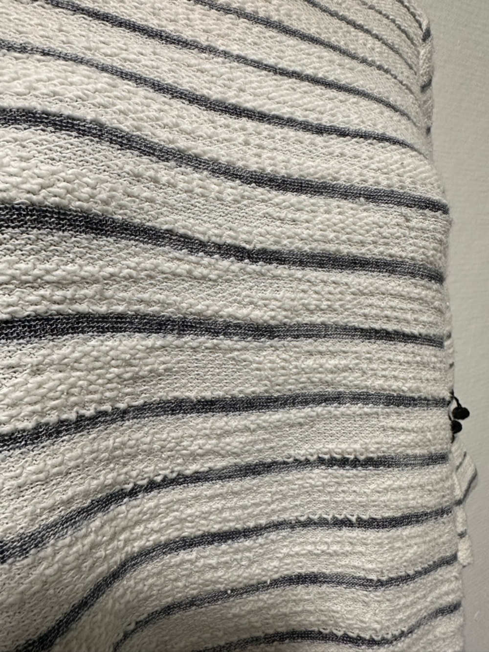Doe & Rae Cream and Black Striped Ruffle Sleeve Top - Picture 5 of 13